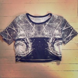 100% cotton crop top
